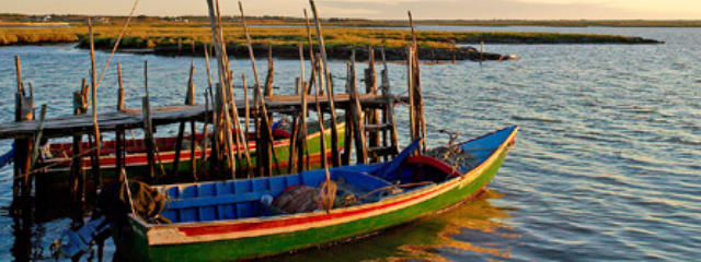 Cais Palafítico da Carrasqueira, Freguesia da Comporta em Alcácer do Sal (Distrito de Setúbal), no Alentejo Litoral &copy; Visit Alentejo, ilustração