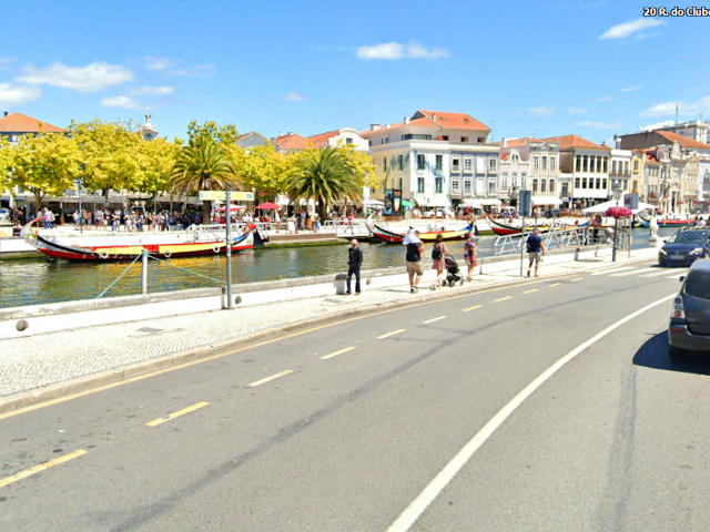Vista do Centro de Aveiro, Beira Litoral, Região Centro de Portugal &copy; Google Earth Pro