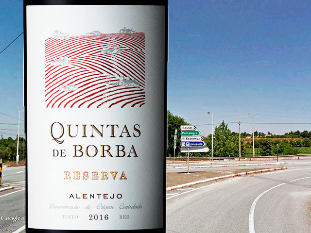 Vinho Quintas de Borba (Adega de Borba), Borba, Alentejo &copy; / GEP/Internet, ilustração