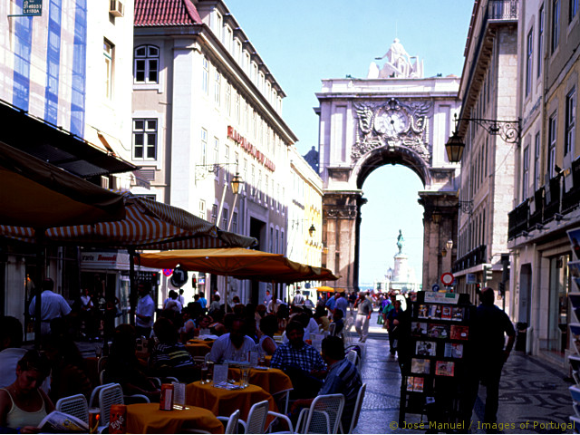 Rua Augusta, in Baixa de Lisboa, Lisbon, Lisboa &copy; José Manuel / Images of Portugal