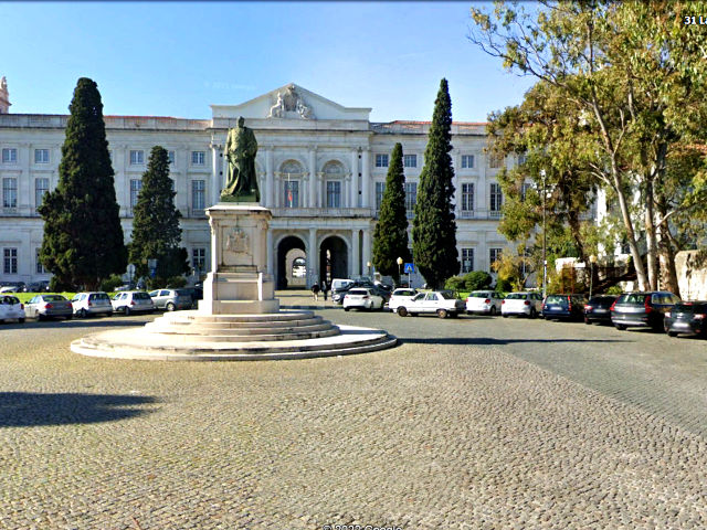 Palácio Nacional da Ajuda, Freguesia da Ajuda, Lisboa, Portugal &copy; Google Earth Pro
