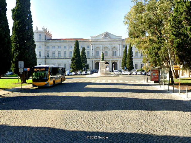 Ajuda Palace, Parish of Ajuda, Lisbon, Estremadura, &copy; Google Earth Pro