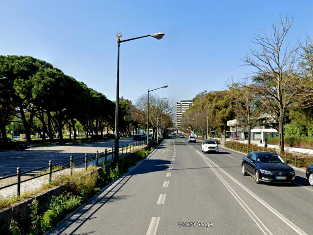Jardim do Campo Grande in Alvalade, Parish of Alvalade, Lisbon &copy;  Google Earth Pro