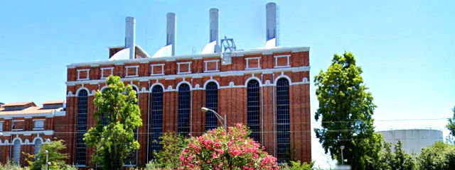 Museu da Eletricidade - Central Tejo, Freguesia de Belém, Lisboa &copy; Google Earth Pro