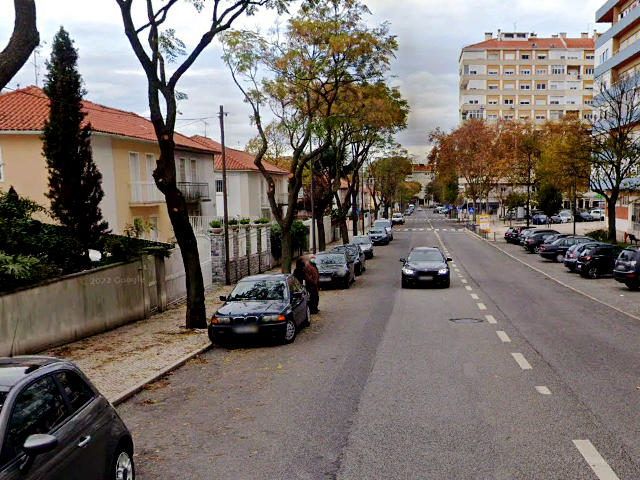 Rua Casquilha, Bairro Santa Cruz, Freguesia de Benfica, Lisboa &copy; Google Earth Pro