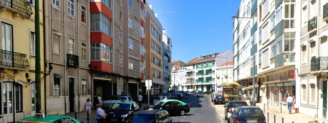 Rua Marquês de Fronteira, Freguesia de Campolide, Lisboa &copy; Google Earth Pro