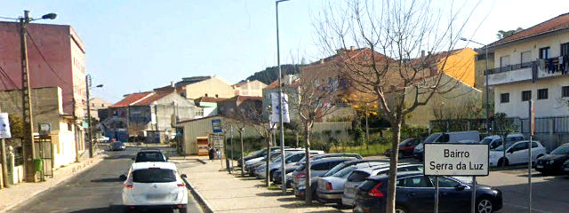 Rua Padre Américo Monteiro Aguiar, Bairro da Luz, Freguesia de Carnide, Lisboa &copy; Google Earth Pro