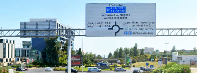Arredores do Aeroporto Internacional de Lisboa na Avenida Cidade do Porto, Freguesia de Olivais