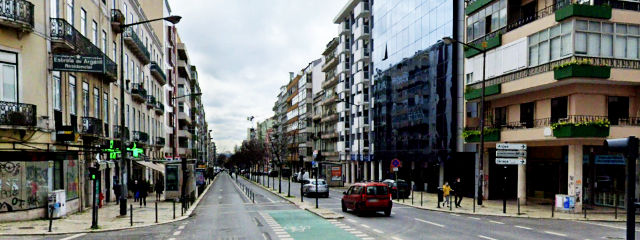 Avenida Almirante Reis, Freguesia de Penha de França, Lisboa &copy; Google Earth Pro