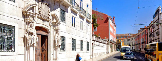 Rua da Escola Politécnica, Largo do Rato, Freguesia do Campo de Ourique, Lisboa &copy; Google Earth Pro