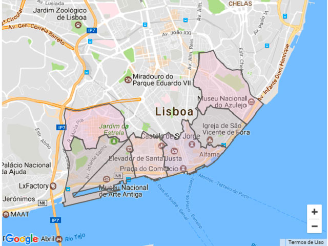 Map of the Historic Center &copy; GEP