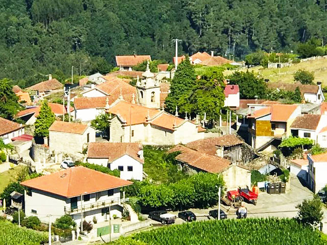 Vista da Freguesia de Gave em Melgaço, Viana do Castelo, Alto Minho &copy; JF de Gave, ilustração