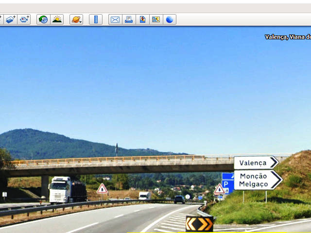 Autoestrada A3 - a Autoestrada do Minho &copy; / Google Earth Pro