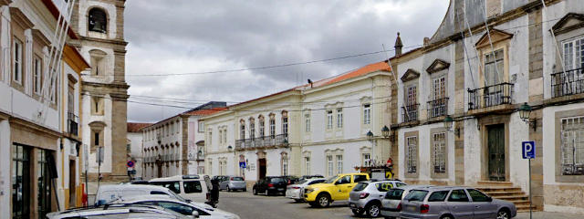 Praça do Município, Centro de Portalegre, Alto Alentejo &copy; Google Earth Pro