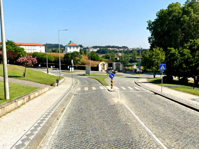 View in Santo Tiso, in the Ave Valley, Porto District, Douro Litoral (Northern Region) &copy; Google Earth Pro